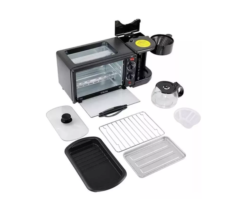 HORNO ELECTRICO PARA DESAYUNOS 3 EN 1