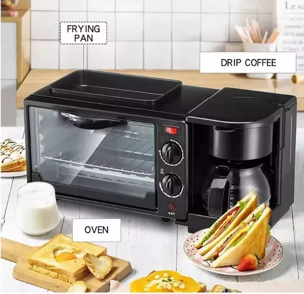 HORNO ELECTRICO PARA DESAYUNOS 3 EN 1