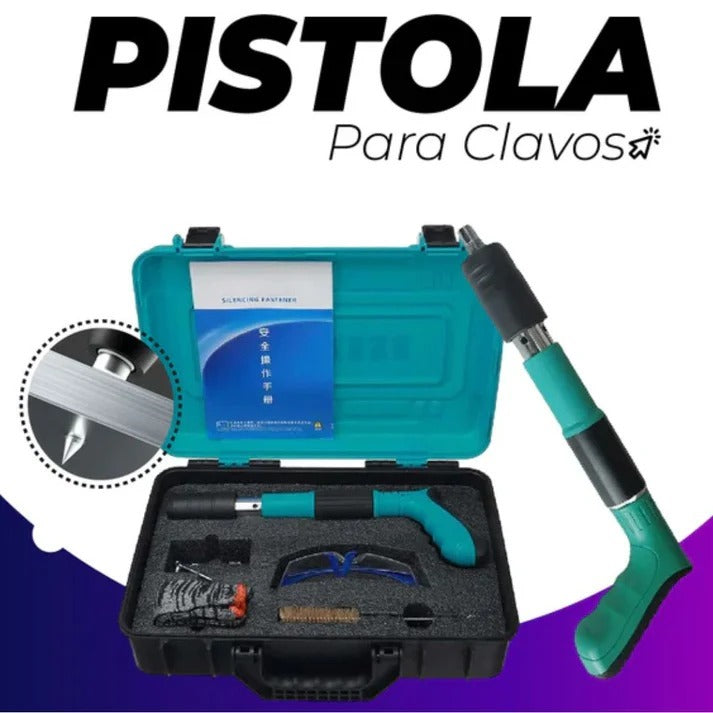 SET PISTOLA DE CLAVOS + TALADRO INALAMBRICO CON 2 BATERIAS DE REGALO